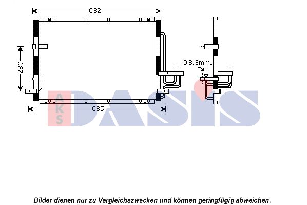 AKS DASIS Kondensaator,kliimaseade 512036N